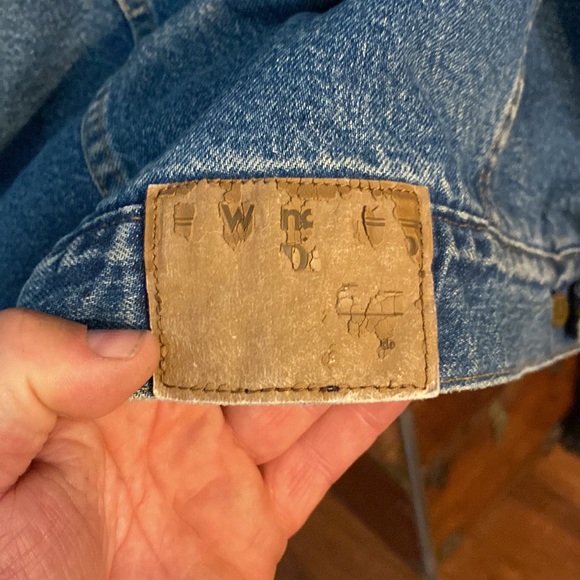 Vintage wrangler rugged wear Jean jacket with wool liner - Picture 5 of 9
